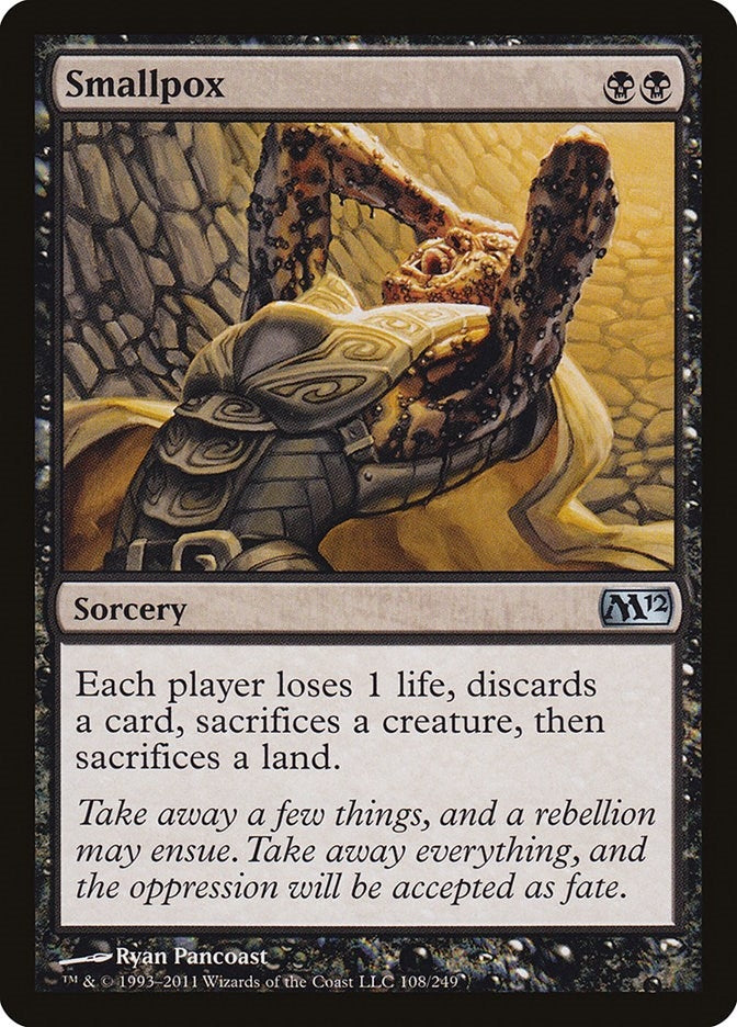 Image for Smallpox (108) [Magic 2012 (M12)] - Magic: The Gathering