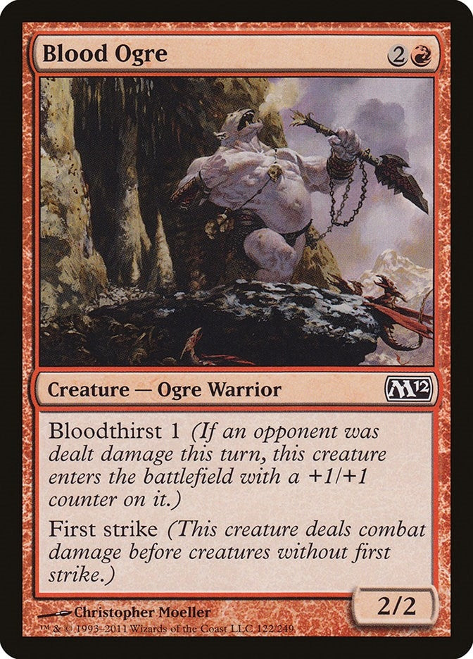 Image for Blood Ogre (122) [Magic 2012 (M12)] - Magic: The Gathering