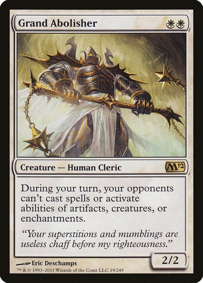 Image for Grand Abolisher (19) [Magic 2012 (M12)] - Magic: The Gathering