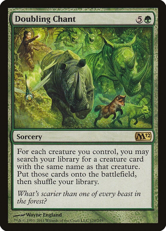 Image for Doubling Chant (170) [Magic 2012 (M12)] - Magic: The Gathering