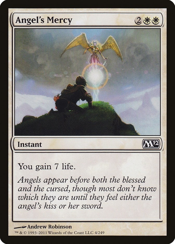 Image for Angel's Mercy (4) [Magic 2012 (M12)] - Magic: The Gathering