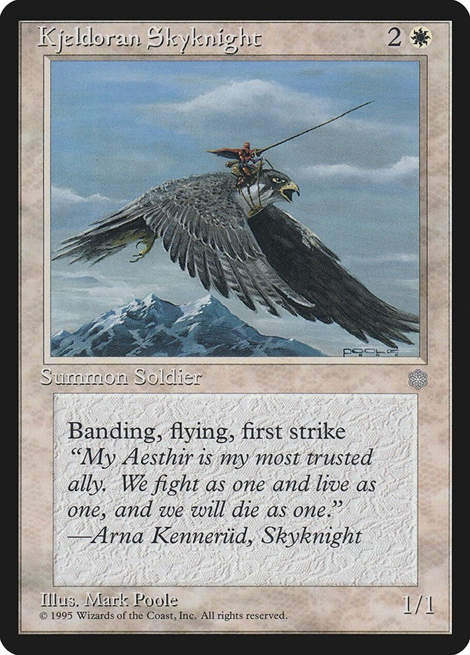 Image for Kjeldoran Skyknight [Ice Age] - Magic: The Gathering