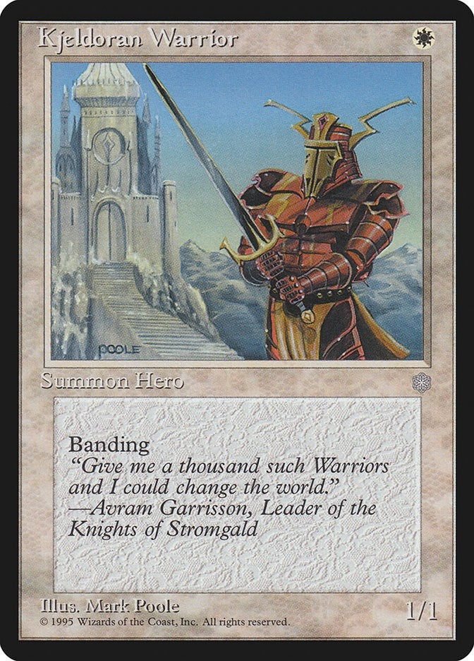 Image for Kjeldoran Warrior [Ice Age] - Magic: The Gathering