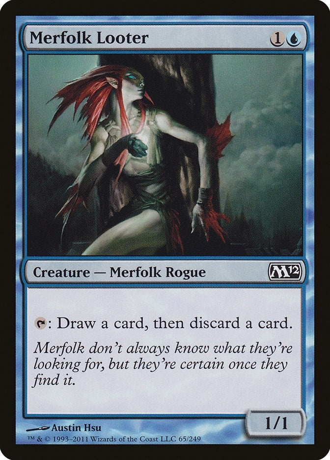 Image for Merfolk Looter (65) [Magic 2012 (M12)] - Magic: The Gathering