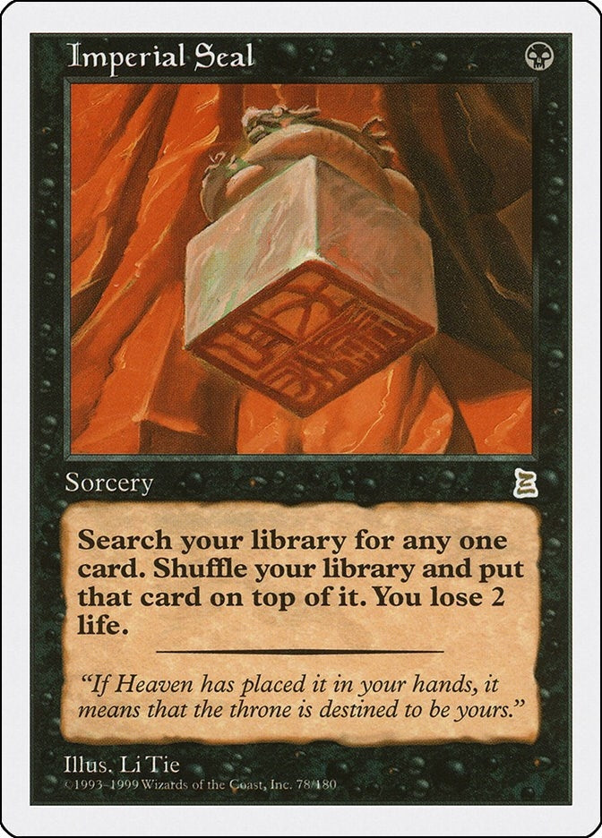 Image for Imperial Seal (78) [Portal Three Kingdoms] - Magic: The Gathering