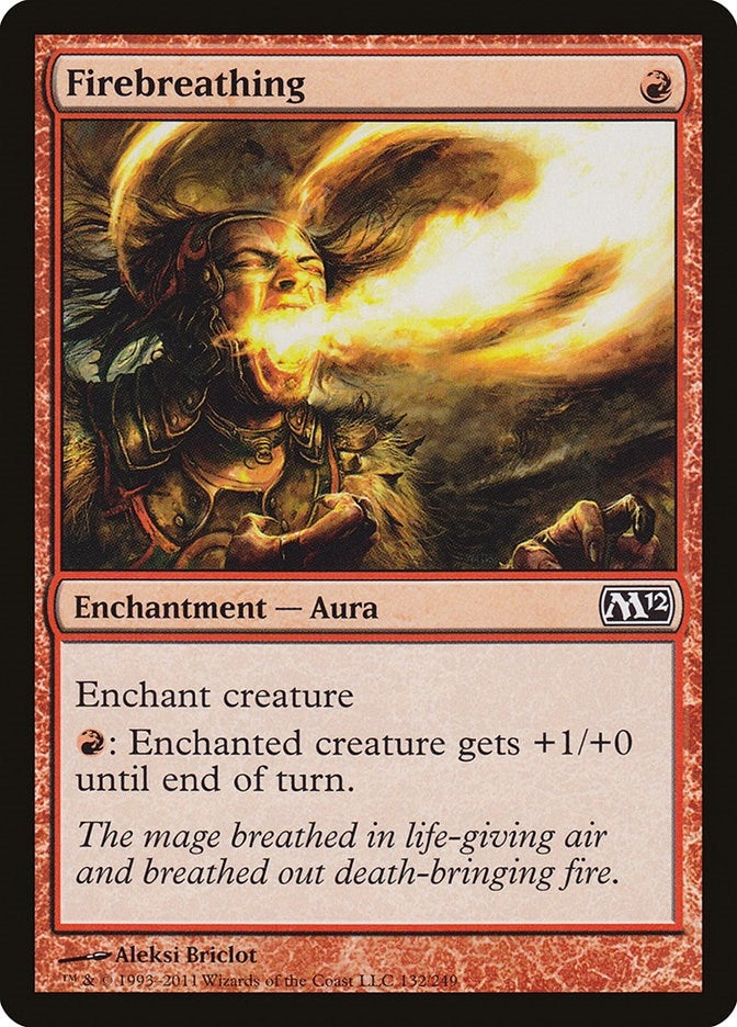 Image for Firebreathing (132) [Magic 2012 (M12)] - Magic: The Gathering