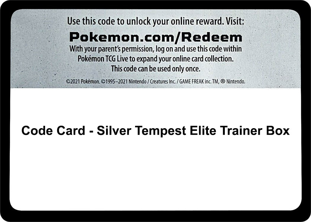 Image for Code Card - Silver Tempest Elite Trainer Box [SWSH12: Silver Tempest] - Pokemon