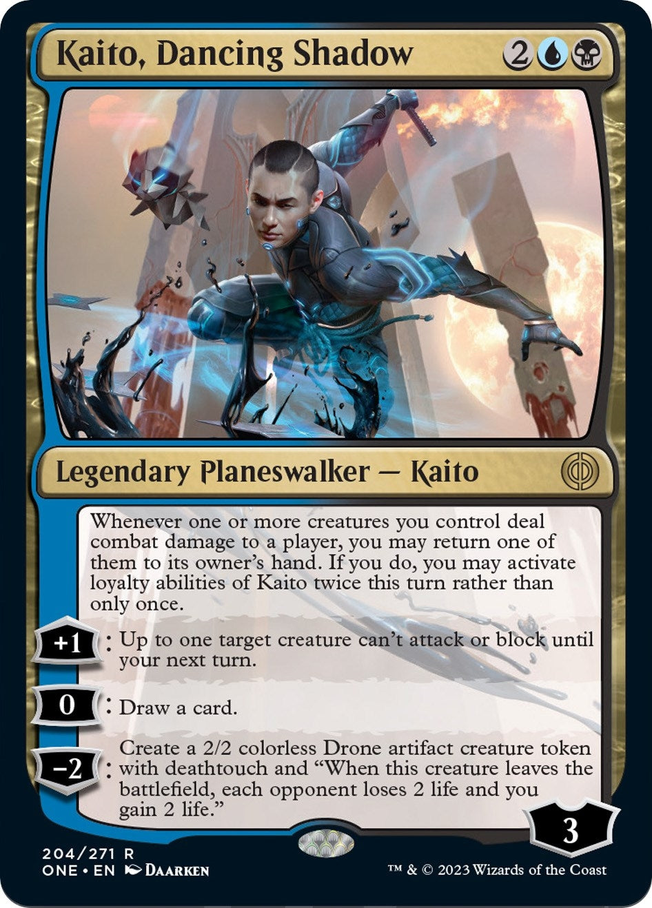 Image for Kaito, Dancing Shadow (204) [Phyrexia: All Will Be One] - Magic: The Gathering
