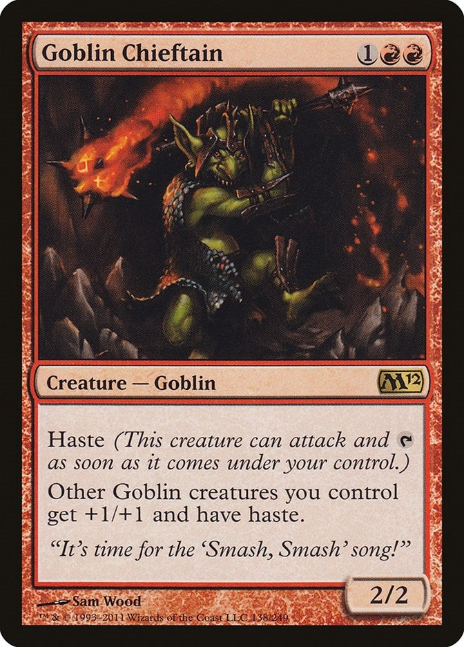 Image for Goblin Chieftain (138) [Magic 2012 (M12)] - Magic: The Gathering
