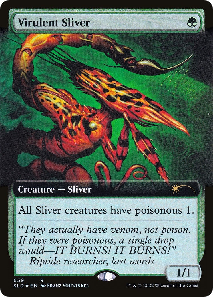 Image for Virulent Sliver (Extended Art) (659) [Secret Lair Drop Series] - Magic: The Gathering