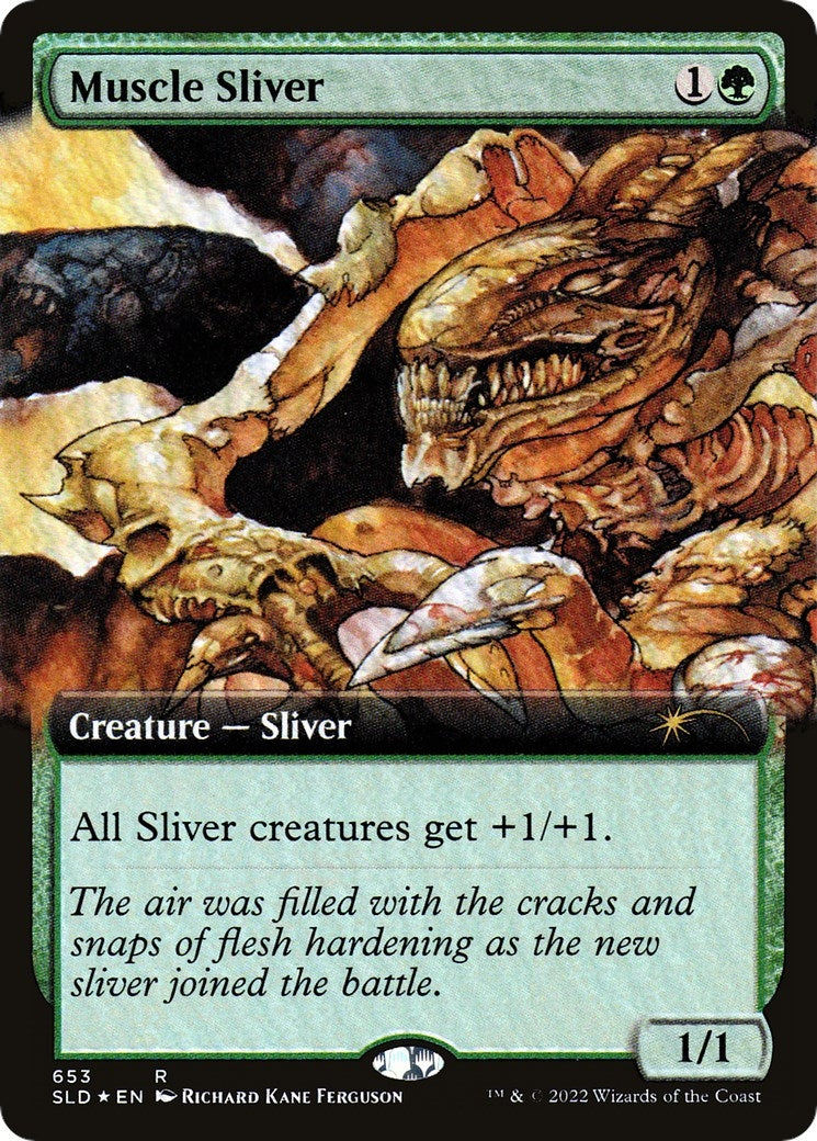 Image for Muscle Sliver (Extended Art) (653) [Secret Lair Drop Series] - Magic: The Gathering
