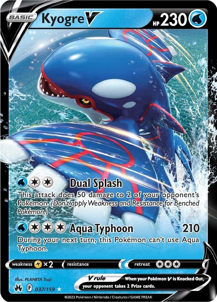 Image for Kyogre V (037/159) [Crown Zenith] - Pokemon