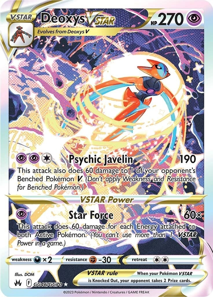 Image for Deoxys VSTAR (GG46/GG70) [Crown Zenith: Galarian Gallery] - Pokemon