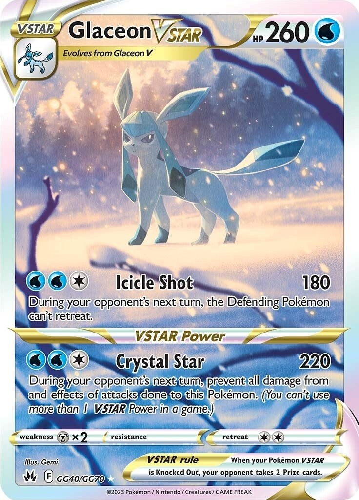 Image for Glaceon VSTAR (GG40/GG70) [Crown Zenith: Galarian Gallery] - Pokemon