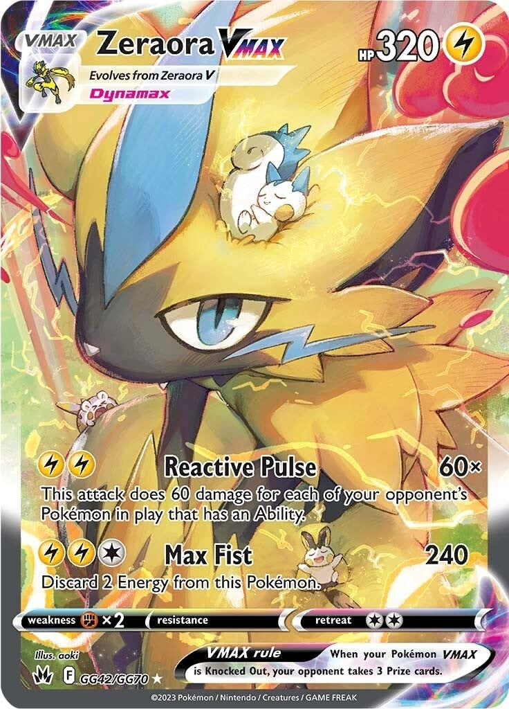 Image for Zeraora VMAX (GG42/GG70) [Crown Zenith: Galarian Gallery] - Pokemon