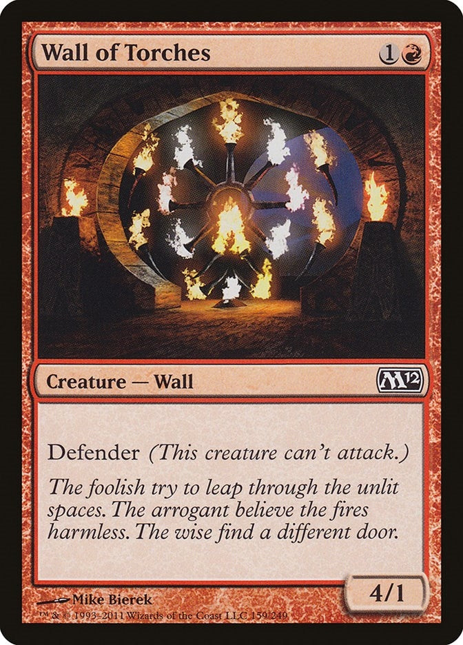 Image for Wall of Torches (159) [Magic 2012 (M12)] - Magic: The Gathering