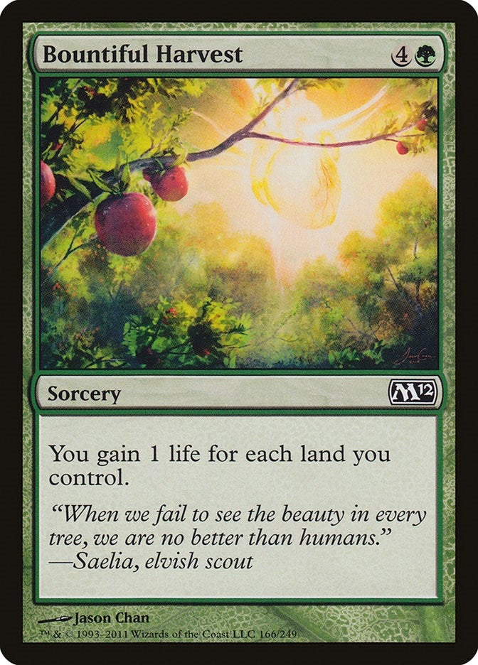 Image for Bountiful Harvest (166) [Magic 2012 (M12)] - Magic: The Gathering