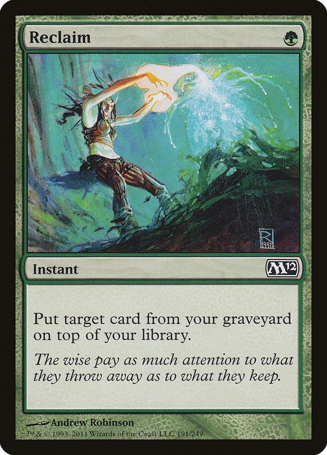 Image for Reclaim (191) [Magic 2012 (M12)] - Magic: The Gathering