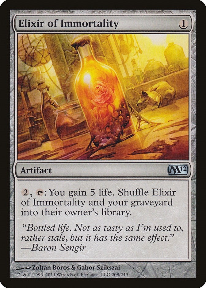 Image for Elixir of Immortality (208) [Magic 2012 (M12)] - Magic: The Gathering