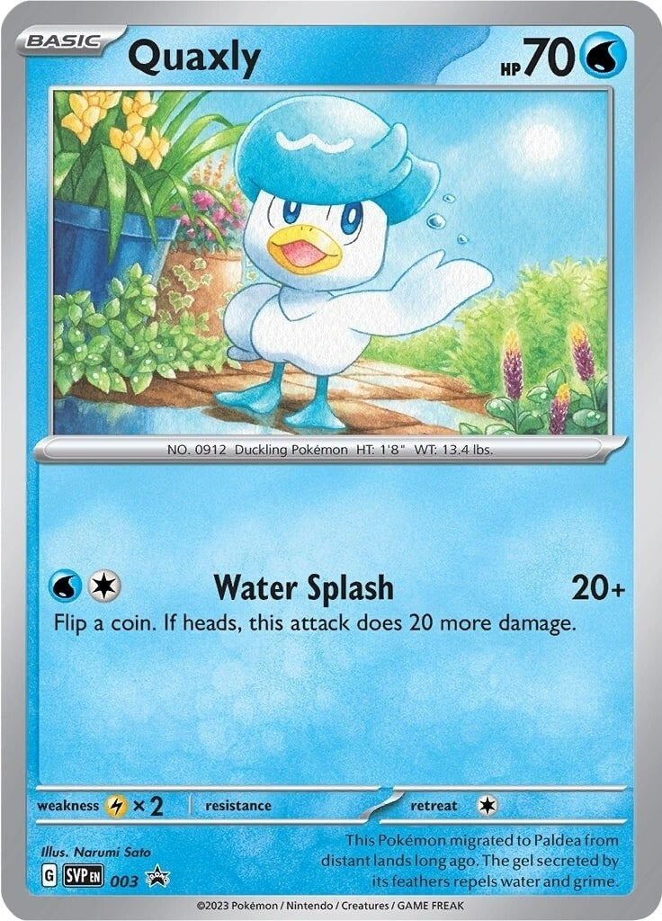 Image for Quaxly - 003 (003) [SV: Scarlet & Violet Promo Cards] - Pokemon