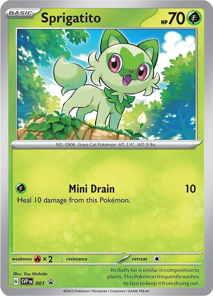 Image for Sprigatito - 001 (001) [SV: Scarlet & Violet Promo Cards] - Pokemon