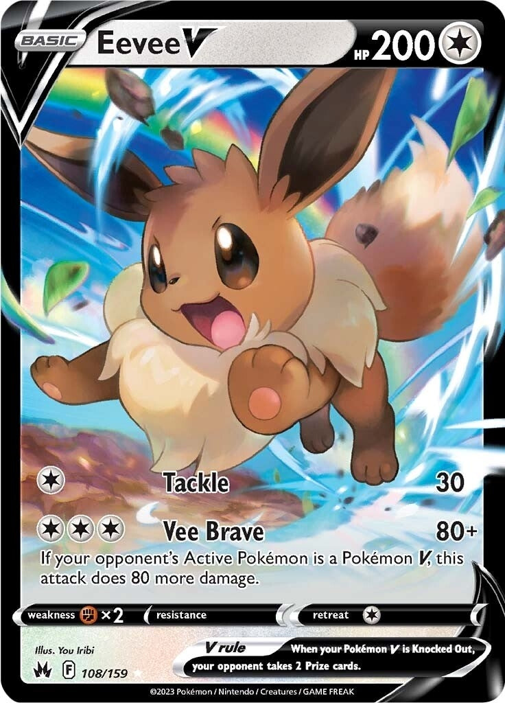 Image for Eevee V (108/159) [Crown Zenith] - Pokemon