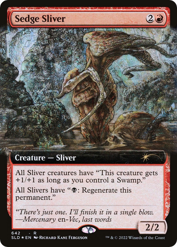 Image for Sedge Sliver (Extended Art) (642) [Secret Lair Drop Series] - Magic: The Gathering