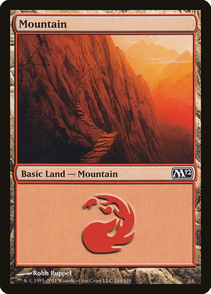 Image for Mountain (244) (244) [Magic 2012 (M12)] - Magic: The Gathering
