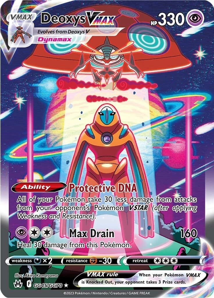 Image for Deoxys VMAX (GG45/GG70) [Crown Zenith: Galarian Gallery] - Pokemon