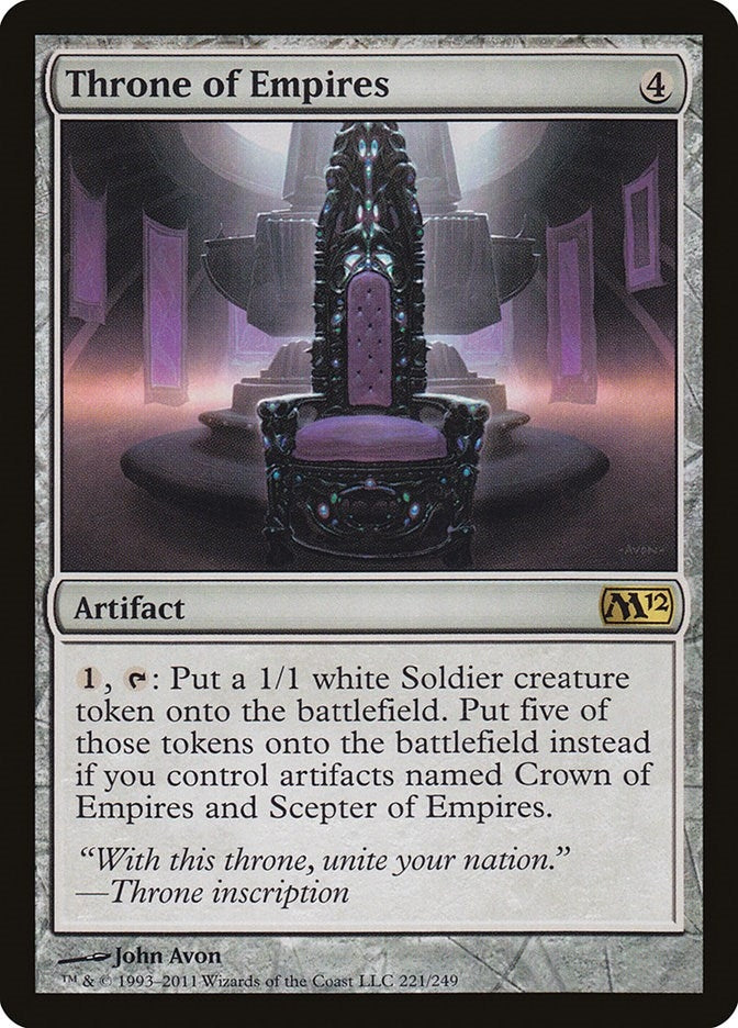 Image for Throne of Empires (221) [Magic 2012 (M12)] - Magic: The Gathering