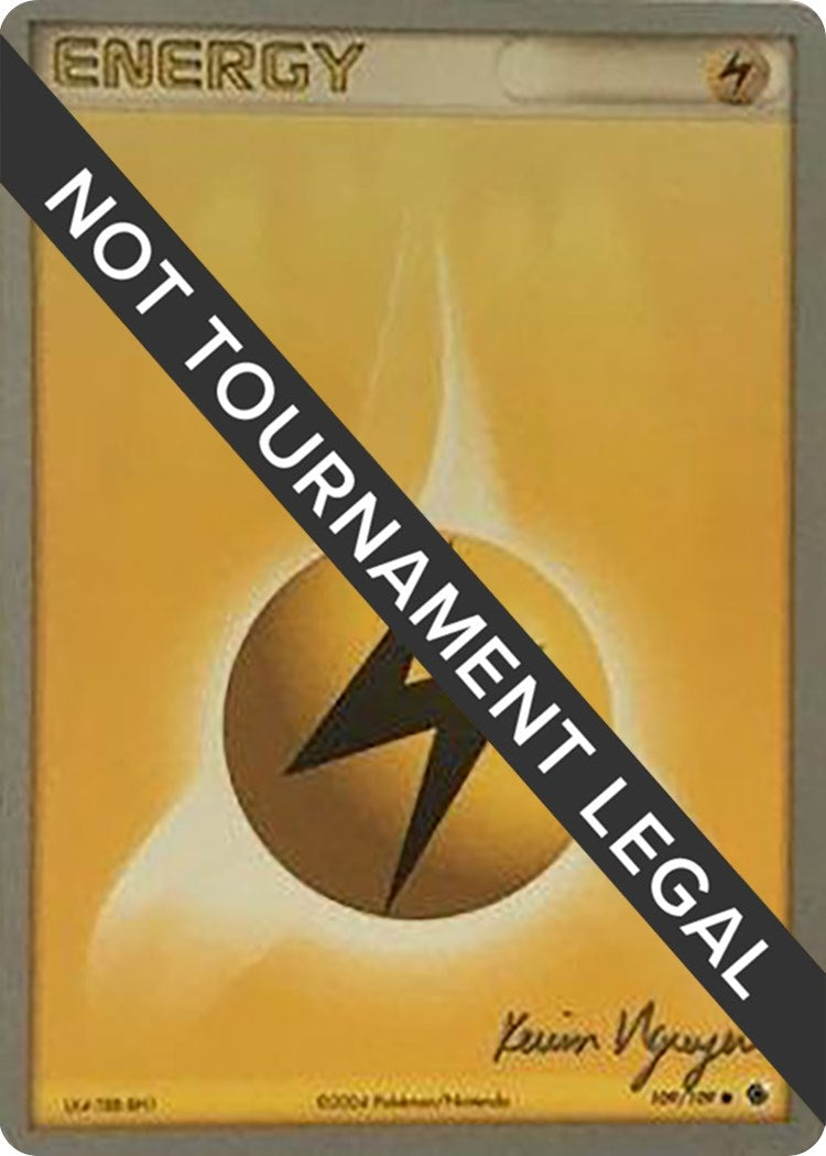 Image for Lightning Energy - 2004 (Kevin Nguyen) (109/109) [World Championship Decks] - Pokemon