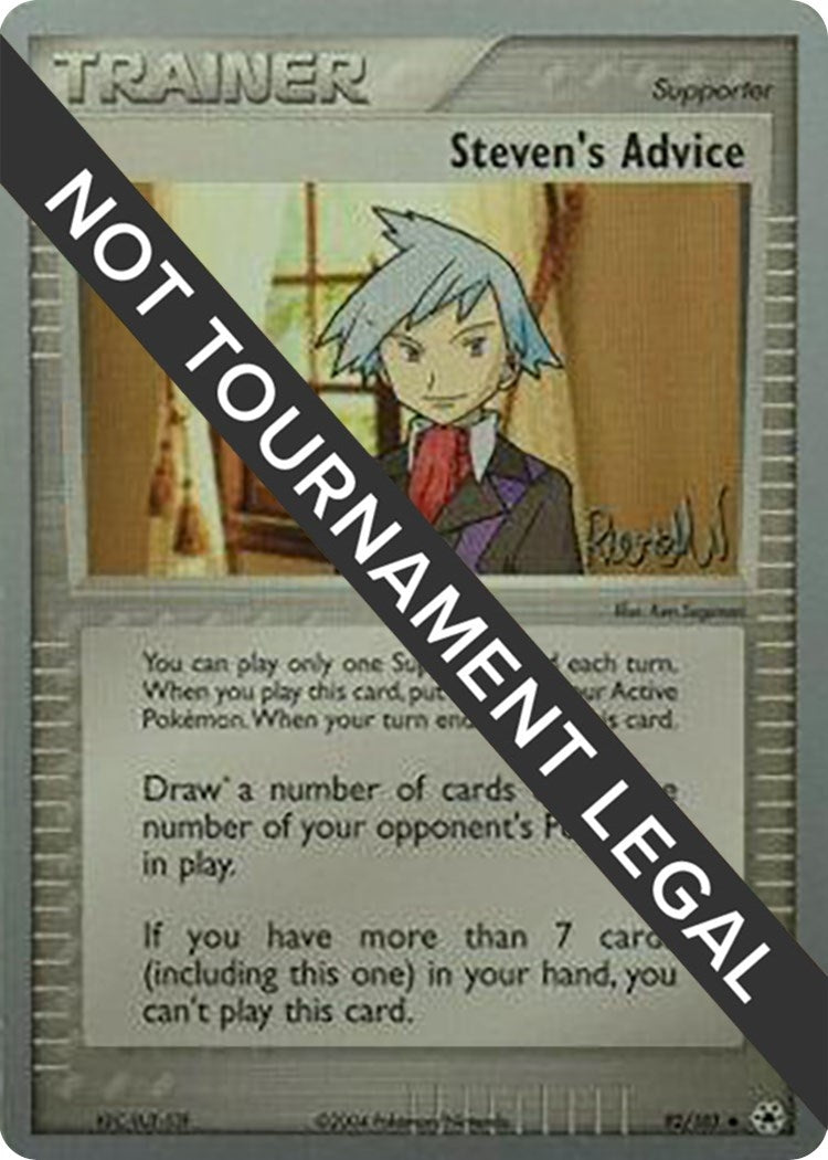 Image for Steven's Advice - 2004 (Reed Weichler) (92/101) [World Championship Decks] - Pokemon