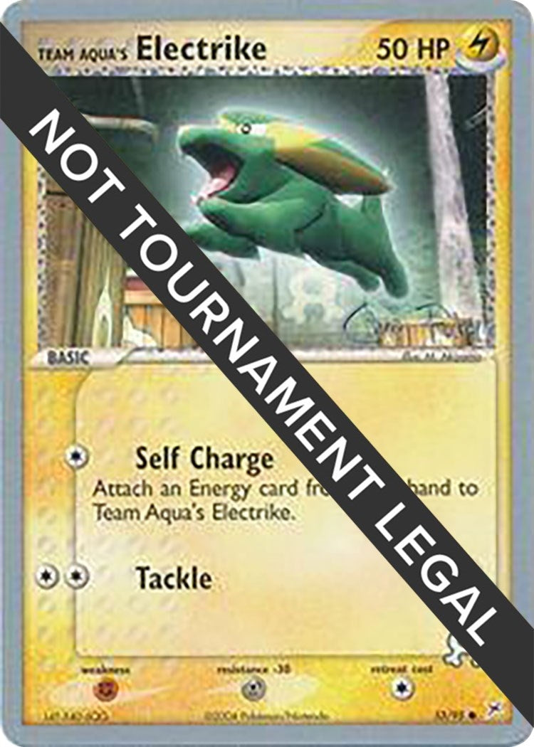 Image for Team Aqua's Electrike - 2004 (Chris Fulop) (27/95) [World Championship Decks] - Pokemon