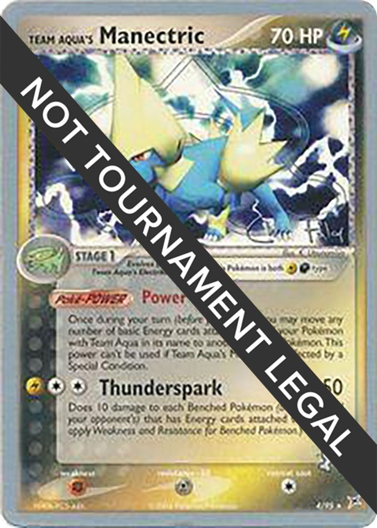 Image for Team Aqua's Manectric - 2004 (Chris Fulop) (4/95) [World Championship Decks] - Pokemon