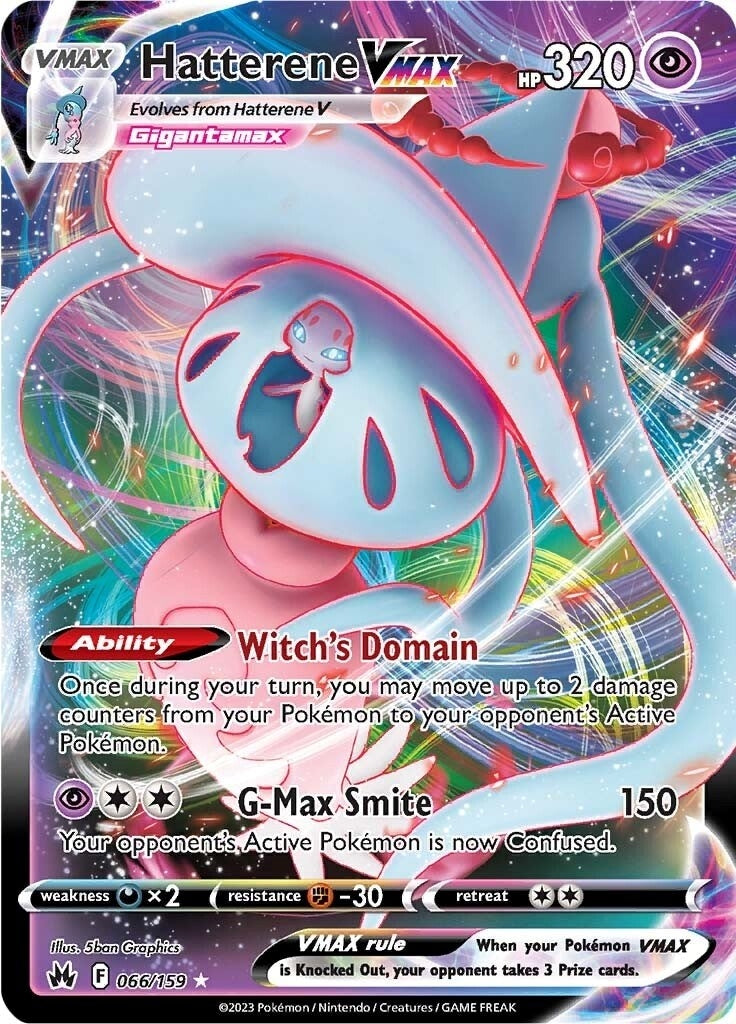 Image for Hatterene VMAX (066/159) [Crown Zenith] - Pokemon