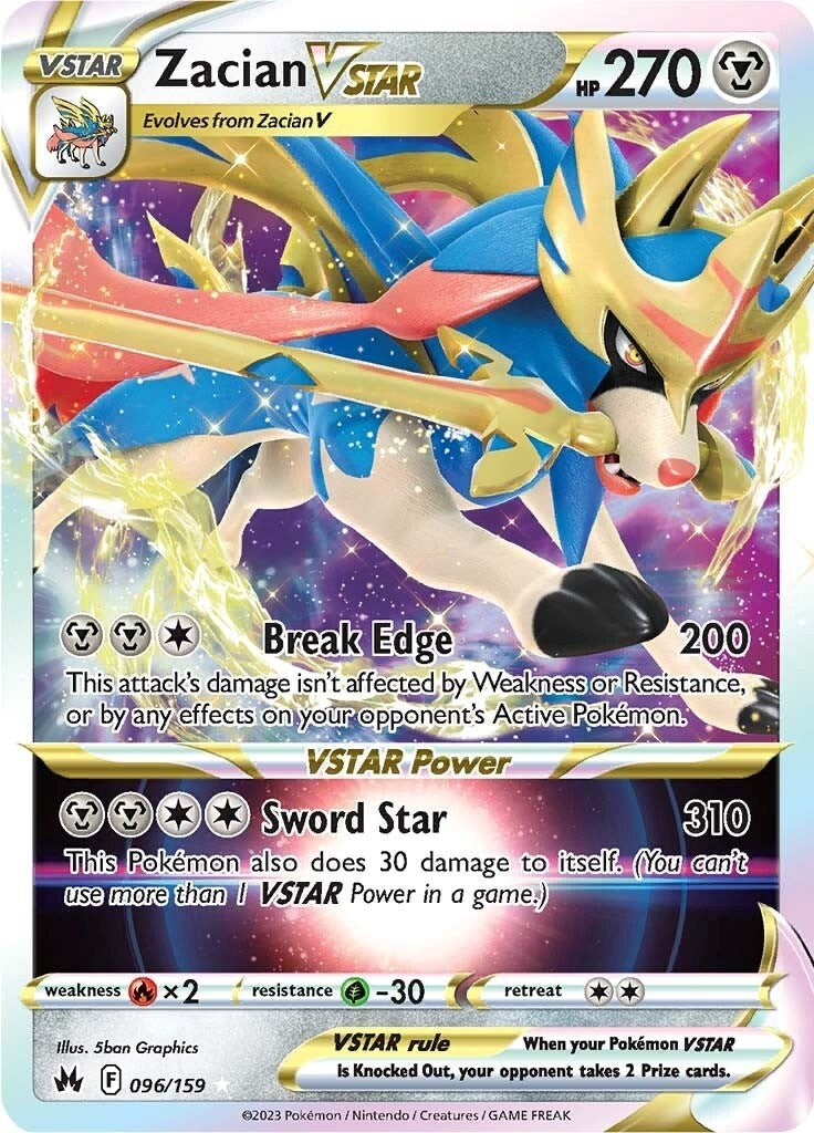 Image for Zacian VSTAR (096/159) [Crown Zenith] - Pokemon