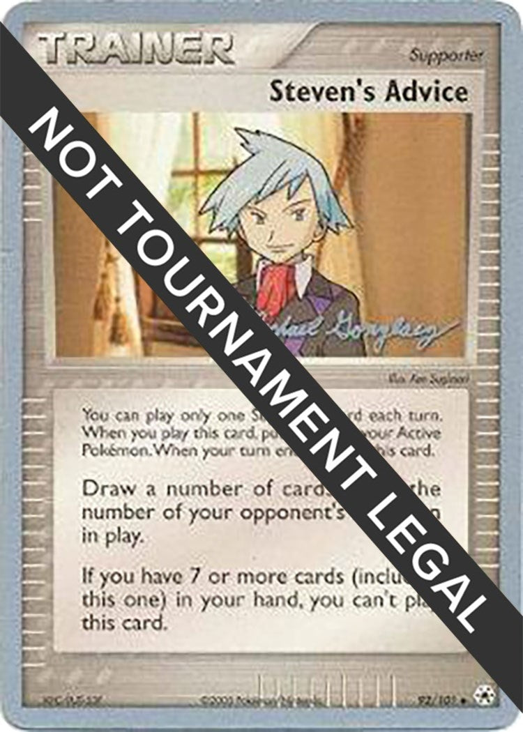 Image for Steven's Advice - 2005 (Michael Gonzalez) (92/101) [World Championship Decks] - Pokemon