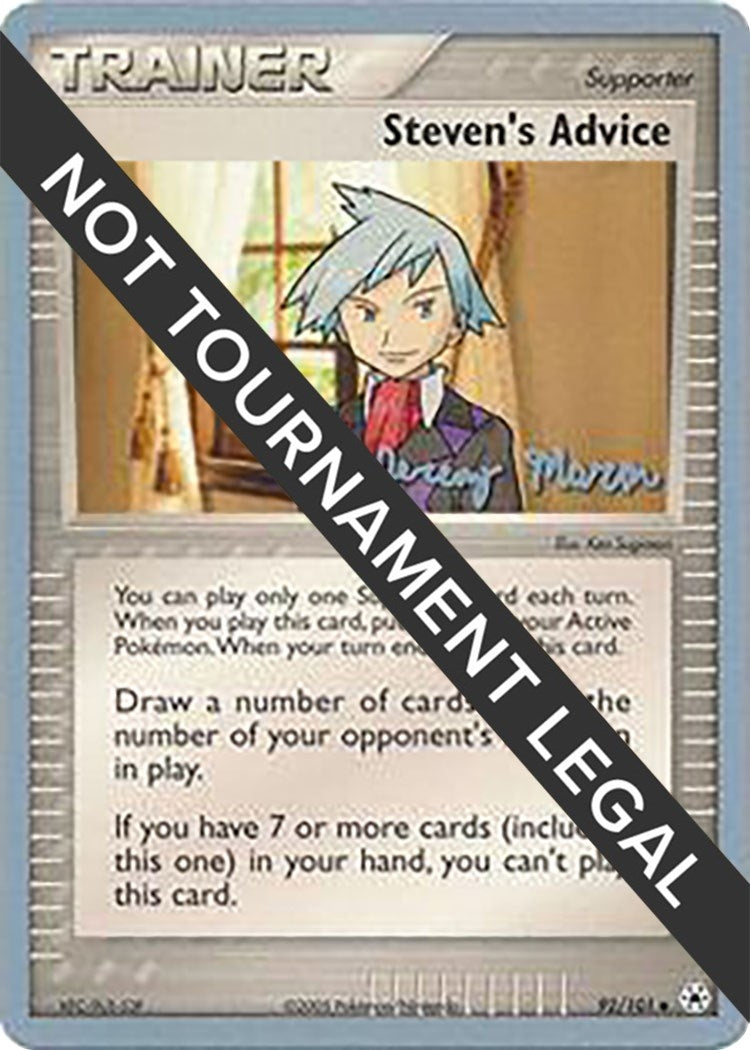 Image for Steven's Advice - 2005 (Jeremy Maron) (92/101) [World Championship Decks] - Pokemon