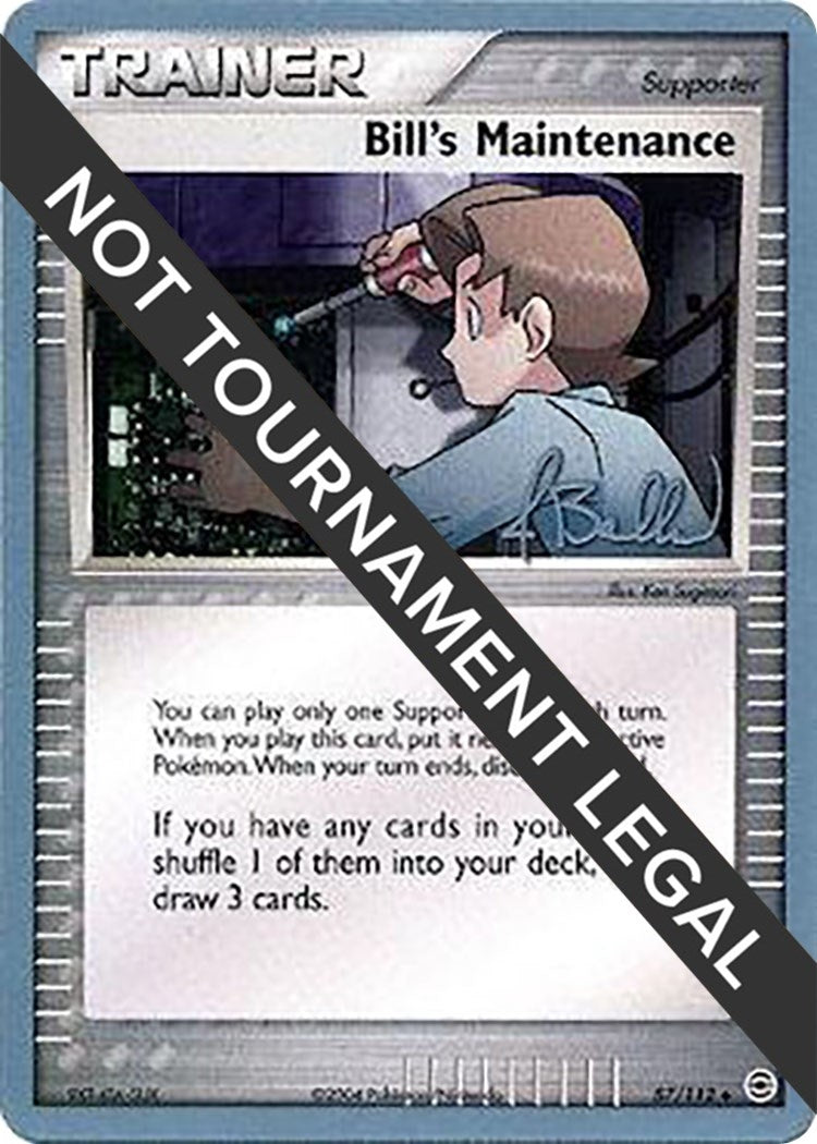 Image for Bill's Maintenance - 2006 (Jimmy Ballard) (87/112) [World Championship Decks] - Pokemon