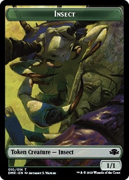 Image for Insect // Construct Double-Sided Token (10 // 14) [Dominaria Remastered] - Magic: The Gathering