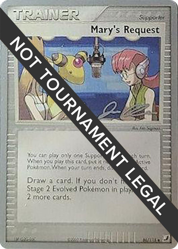 Image for Mary's Request - 2006 (Jason Klaczynski) (86/115) [World Championship Decks] - Pokemon