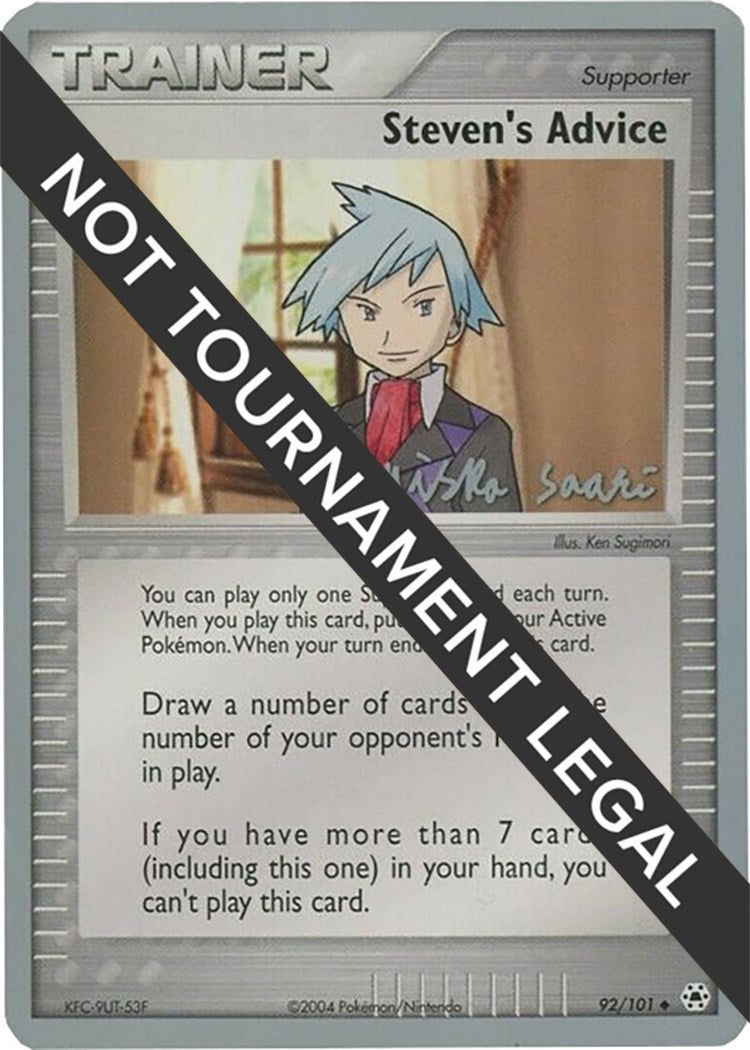 Image for Steven's Advice - 2006 (Miska Saari) (92/101) [World Championship Decks] - Pokemon