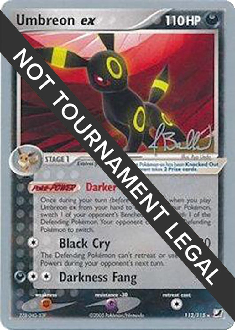 Image for Umbreon ex - 2006 (Jimmy Ballard) (112/115) [World Championship Decks] - Pokemon