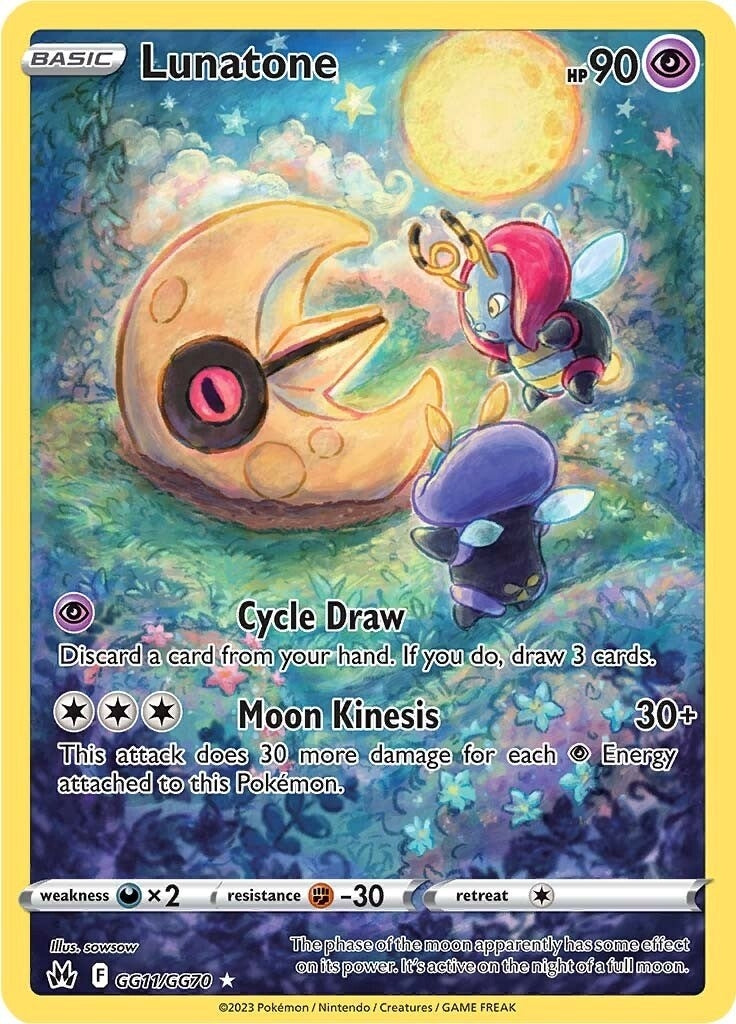 Image for Lunatone (GG11/GG70) [Crown Zenith: Galarian Gallery] - Pokemon