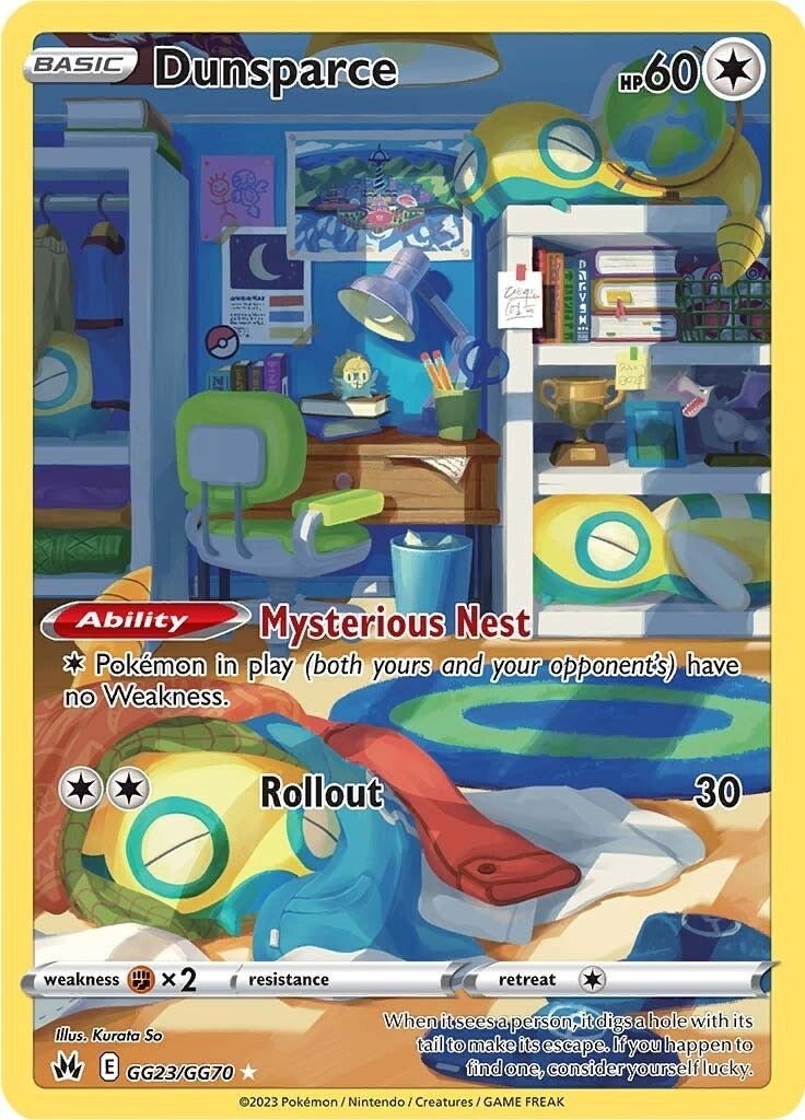 Image for Dunsparce (GG23/GG70) [Crown Zenith: Galarian Gallery] - Pokemon