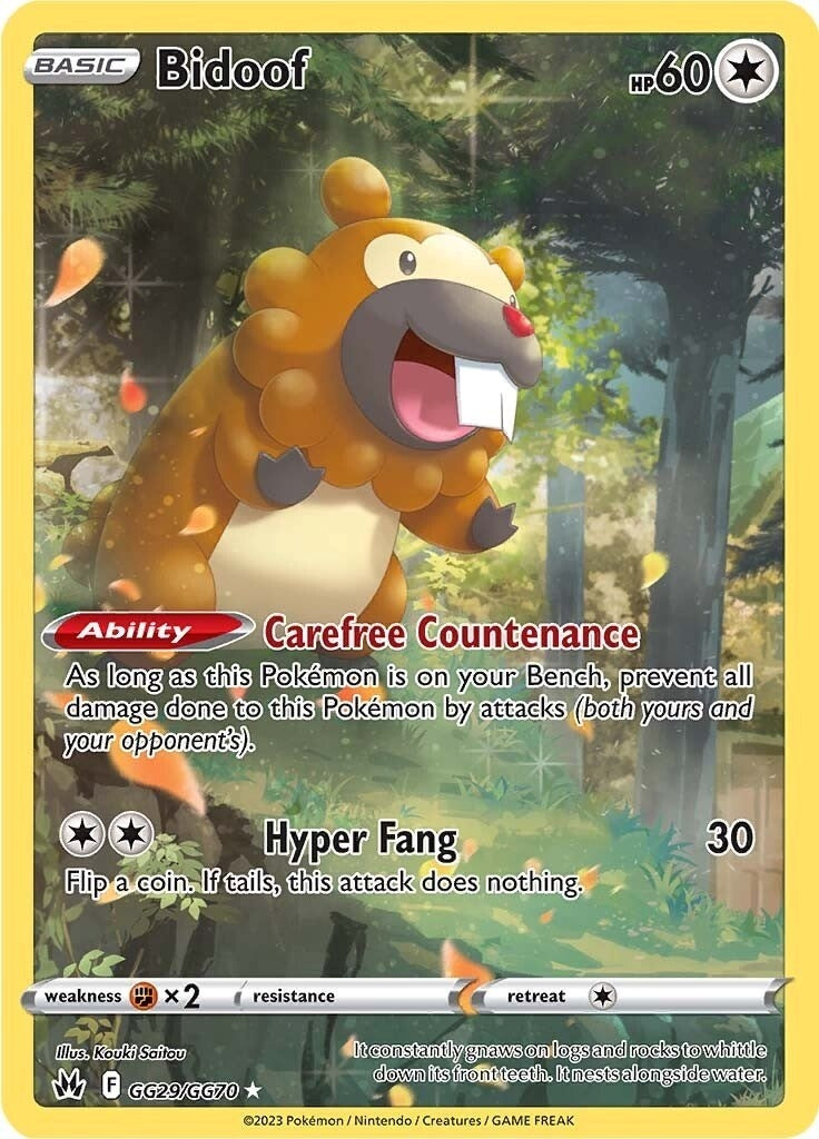 Image for Bidoof (GG29/GG70) [Crown Zenith: Galarian Gallery] - Pokemon