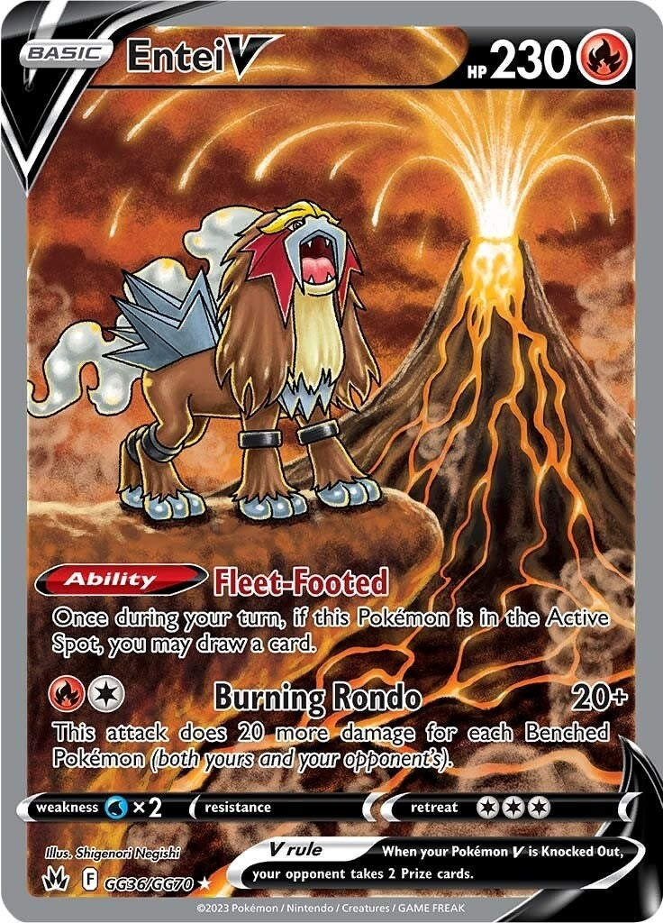 Image for Entei V (GG36/GG70) [Crown Zenith: Galarian Gallery] - Pokemon