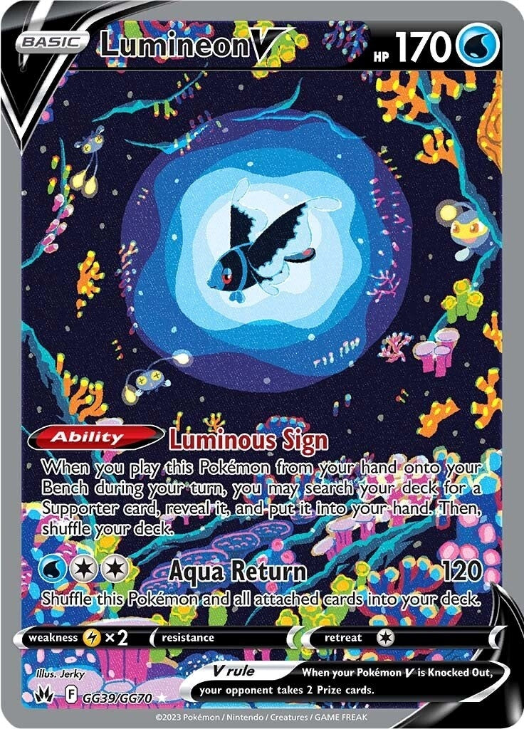 Image for Lumineon V (GG39/GG70) [Crown Zenith: Galarian Gallery] - Pokemon