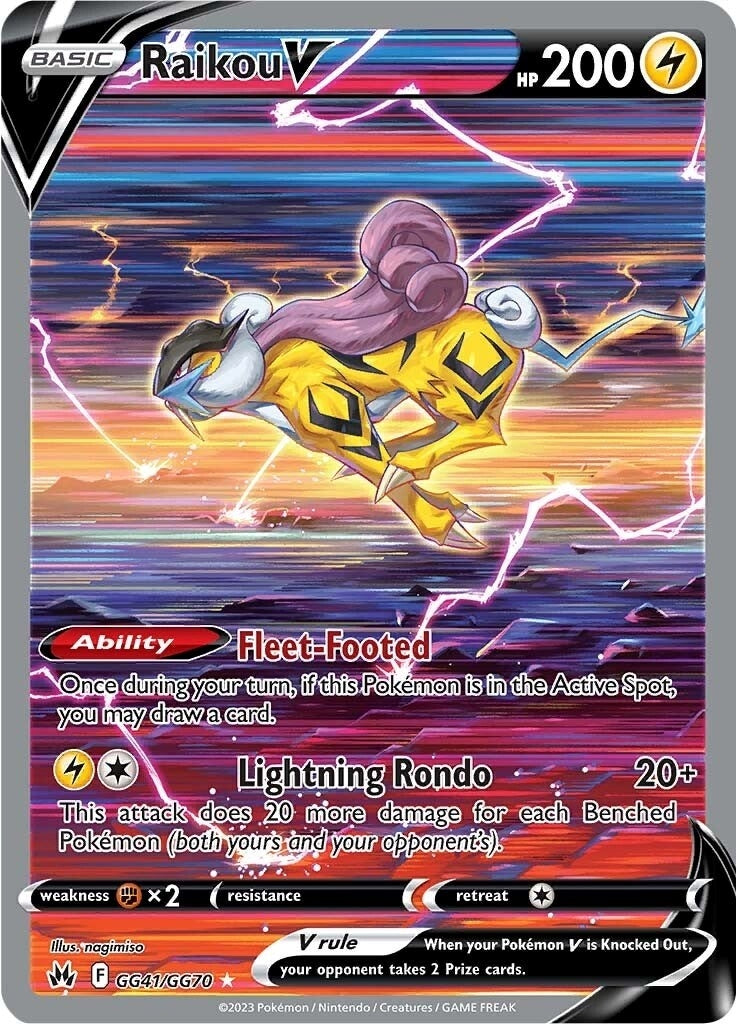 Image for Raikou V (GG41/GG70) [Crown Zenith: Galarian Gallery] - Pokemon