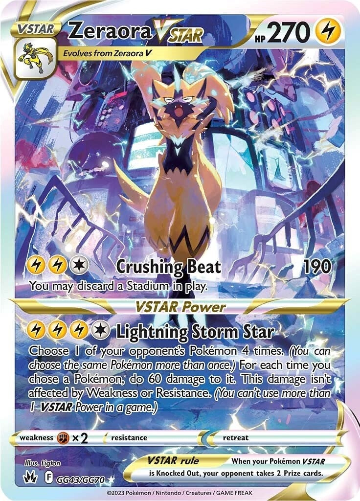 Image for Zeraora VSTAR (GG43/GG70) [Crown Zenith: Galarian Gallery] - Pokemon